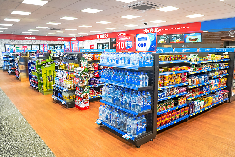 supermarket shelving