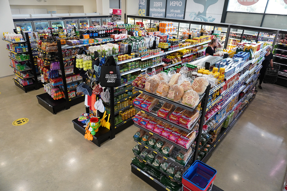 Retail Store Shelving with Gondola Bays