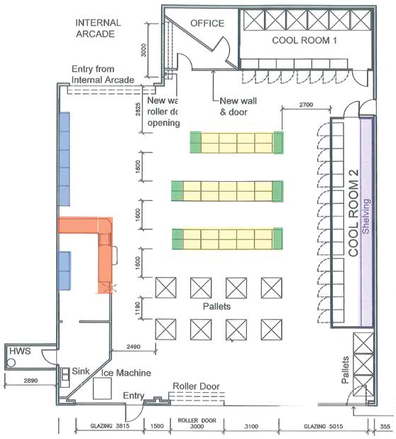 Shelving layout