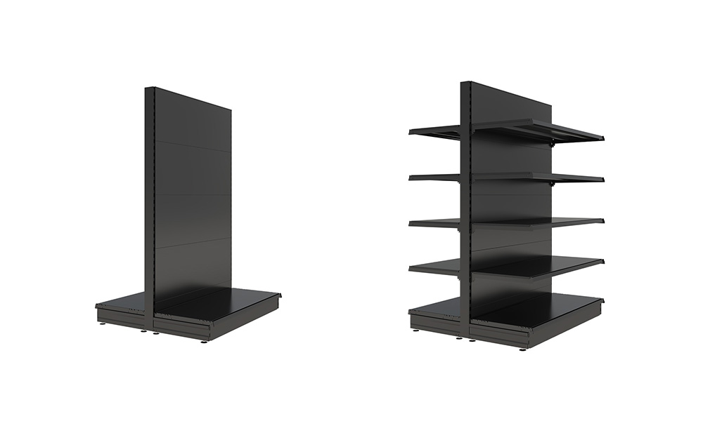  Black Gondola Shelving