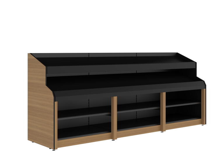 Single-sided Double Tier 3-bay